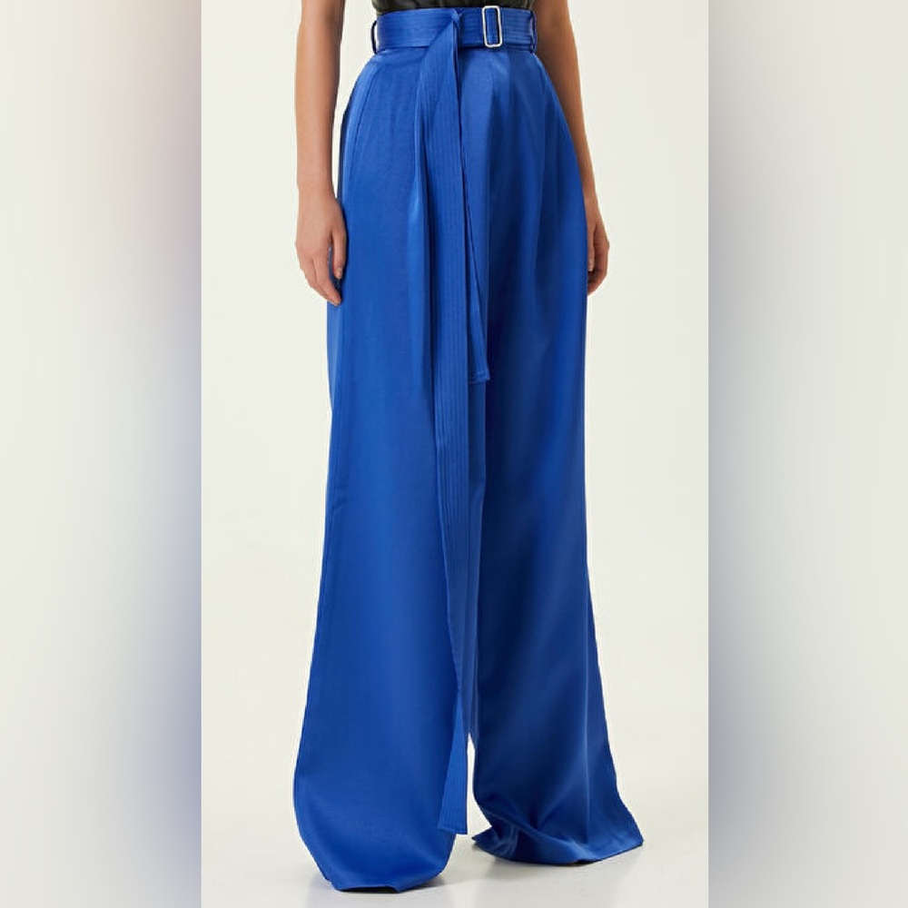 ALEX PERRY Wide Leg Cobalt Blue Pants size AU 8 ( small)